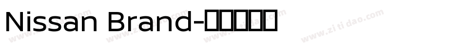 Nissan Brand字体转换